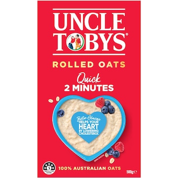 Uncle Tobys Rolled Oats Quick Porridge 500g
