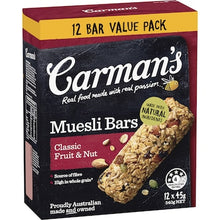 Carman's Muesli Bars Classic Fruit & Nut Value 12 pack