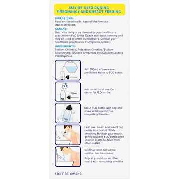 Flo Sinus Care Starter Kit With 12 Sachets and Bottle each
