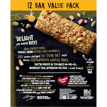 Carman's Muesli Bars Original Fruit Free Value 12 pack
