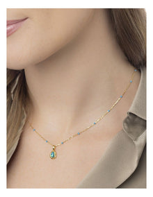 Teardrop Opal Pendant in Multi