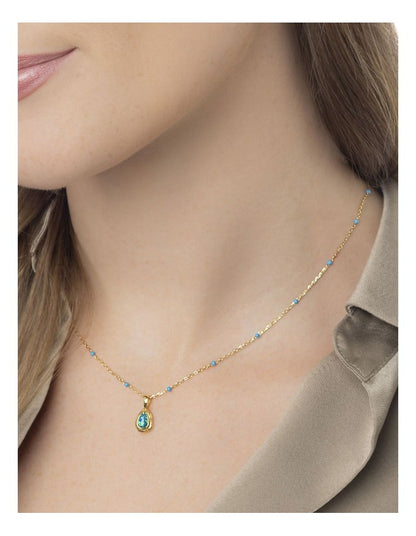 Teardrop Opal Pendant in Multi