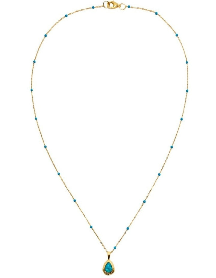 Teardrop Opal Pendant in Multi