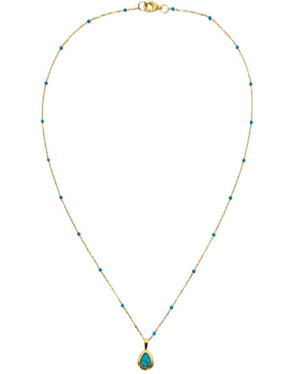 Teardrop Opal Pendant in Multi