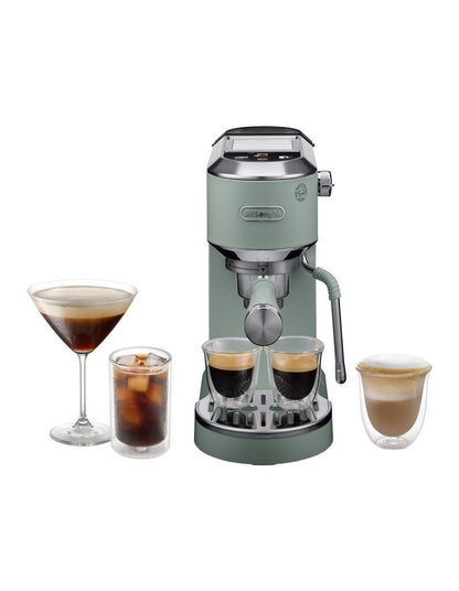Dedica Duo With Cold Brew Manual Coffee Machine EC890GR in Green