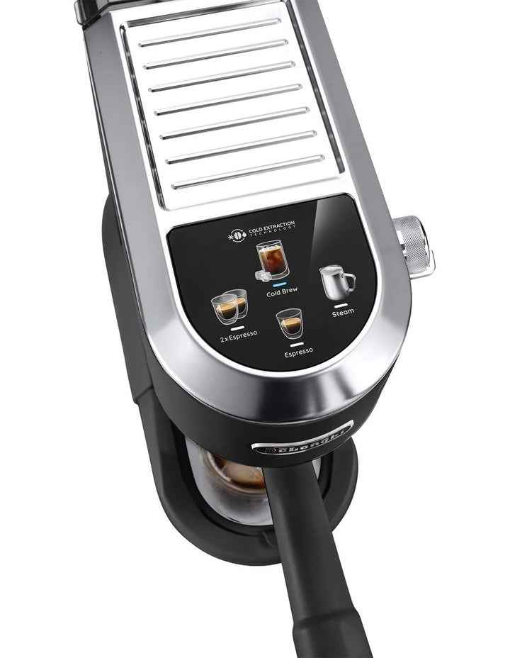 Dedica Duo With Cold Brew Manual Coffee Machine EC890BK in Black