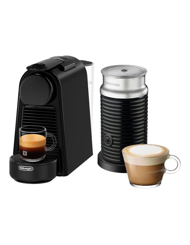 Essenza Mini Capsule Coffee Machine Bundle in Black EN85.BKMTAE