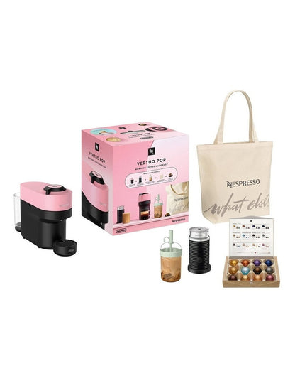 Vertuo Pop Capsule Coffee Machine Value Pack in Candy Pink ENV90PAEPACK26
