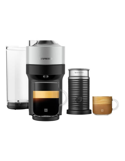 Vertuo Pop & Deluxe Capsule Coffee Machine Bundle in Silver