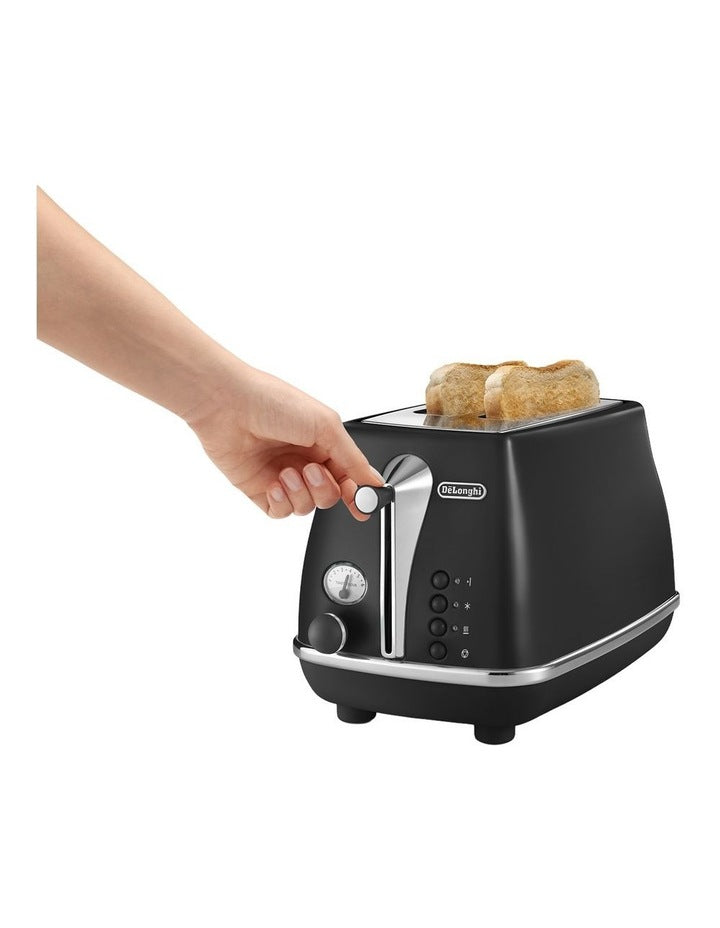 Icona Capitals 2 Slice Toaster (CTOC2003.BK) in Edinburgh Black
