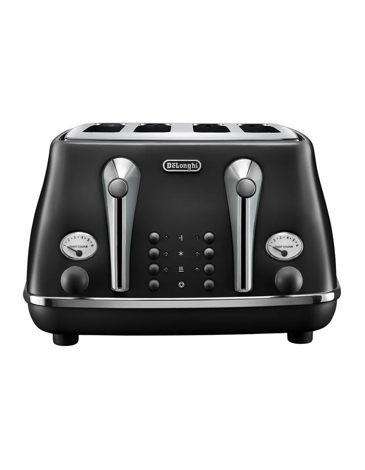 Icona Capitals 4 Slice Toaster (CTOC4003.BK) in Edinburgh Black