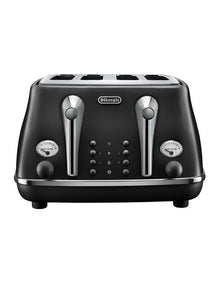 Icona Capitals 4 Slice Toaster (CTOC4003.BK) in Edinburgh Black