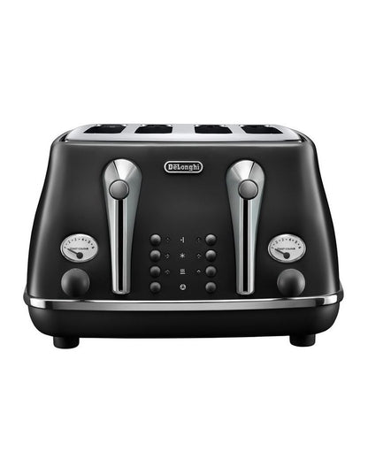 Icona Capitals 4 Slice Toaster (CTOC4003.BK) in Edinburgh Black