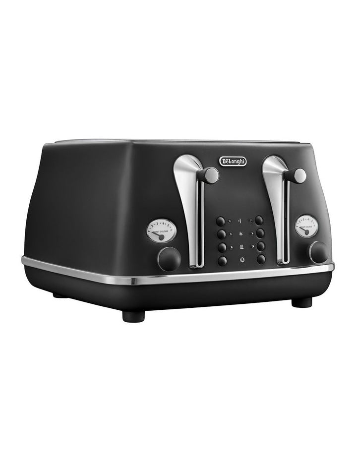 Icona Capitals 4 Slice Toaster (CTOC4003.BK) in Edinburgh Black