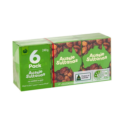Woolworths Sultanas 6 Pack