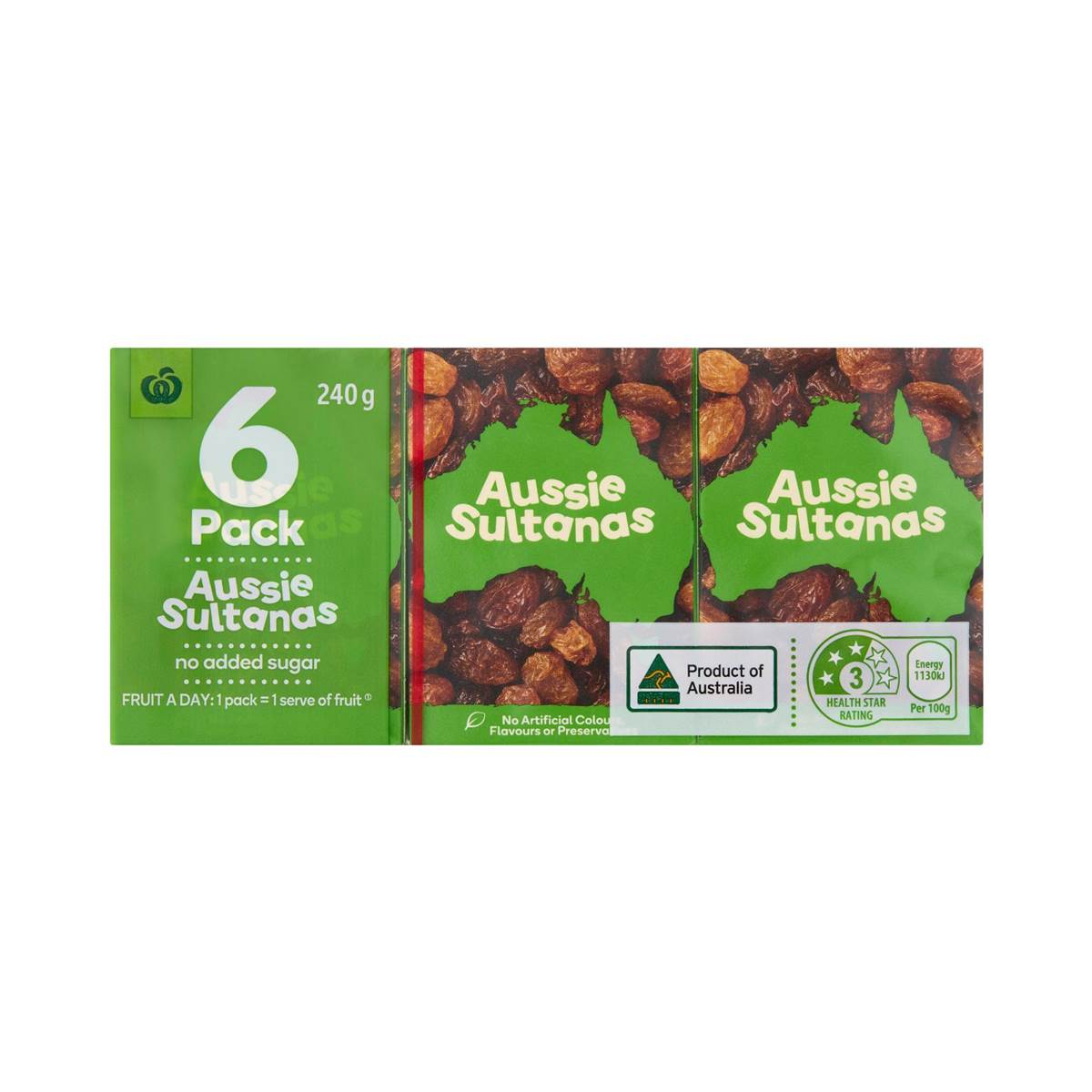 Woolworths Sultanas 6 Pack