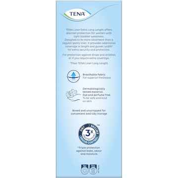 TENA Incontinence Liners Extra Long Length 24 pack