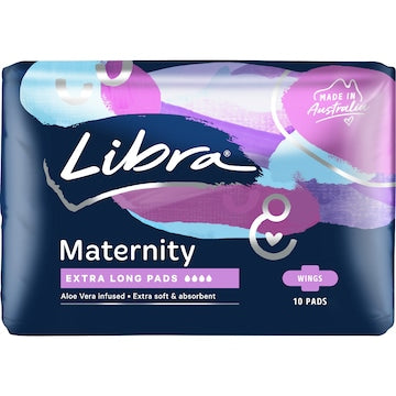 Libra Maternity Pads Aloe Vera With Wings 10 pack