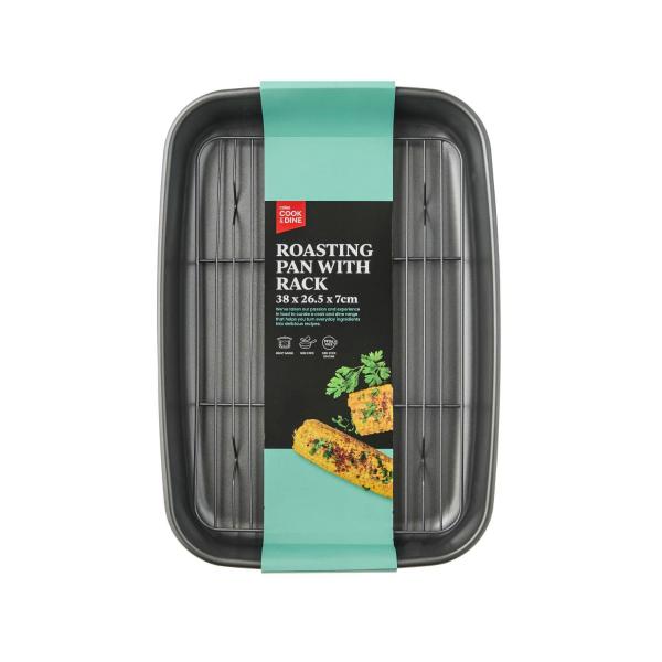 COLES ROASTING PAN WITH RACK