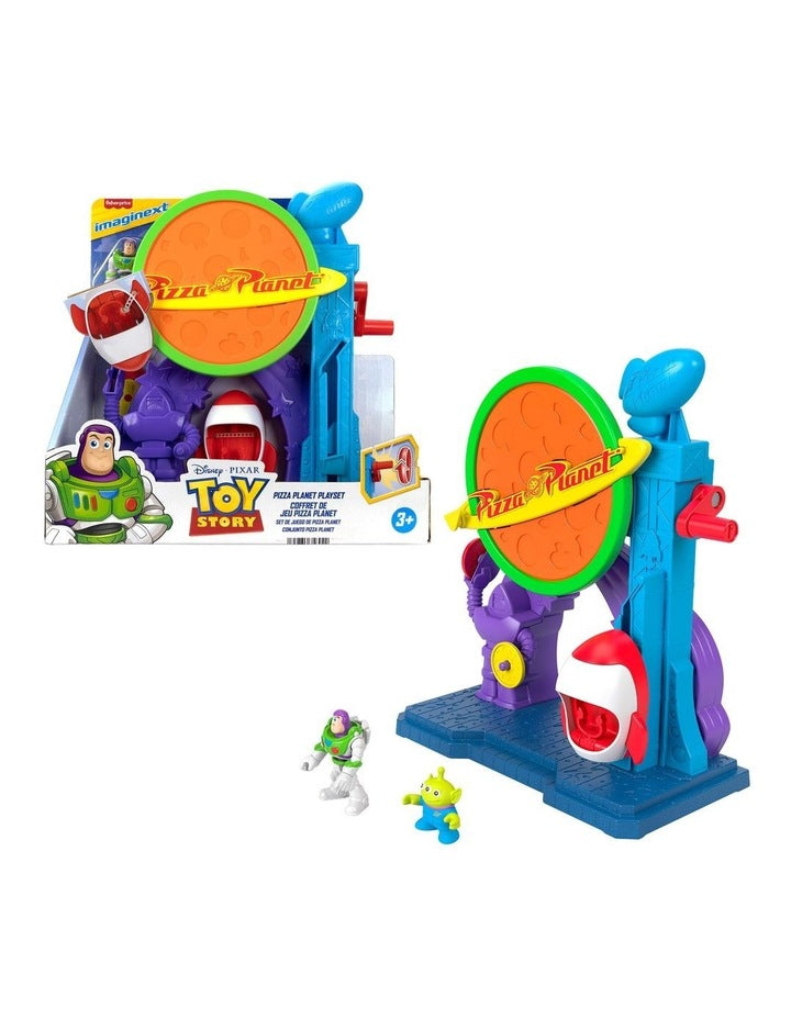 Imaginext Disney and Pixar Toy Story Pizza Planet Playset with Action Figure & Toy Rocket