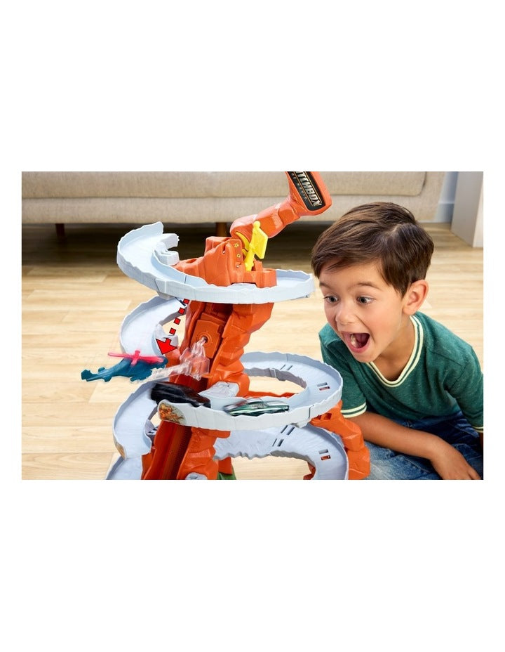 Matchbox The Movie Mountain Helicopter Escape Playset with 2 Toy Cars & 1 Helicopter