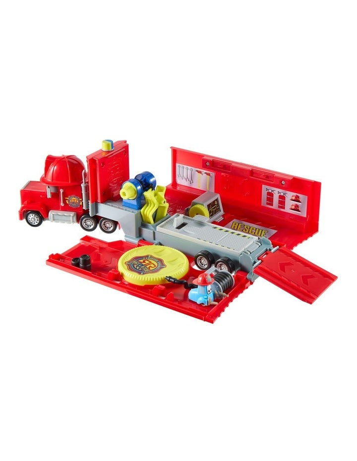 Disney and Pixar Cars Mack Mobile Rescue Repair Center, Large-Scale Truck Transforms into Playset