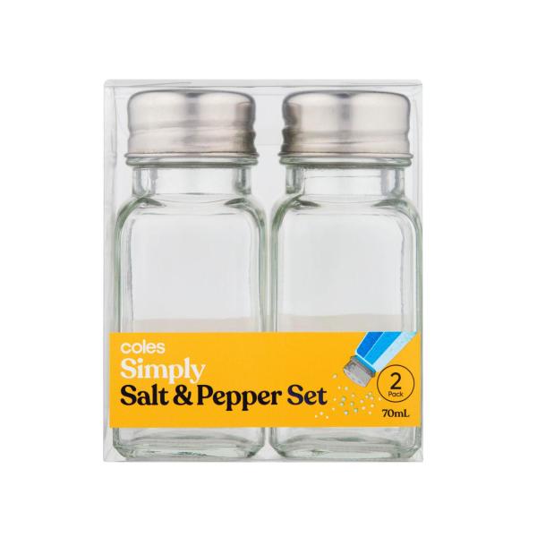 COLES SALT & PEPPER SET 70ML 2PACK