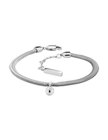 Layered Stainless Steel Chain Bracelet in Silver