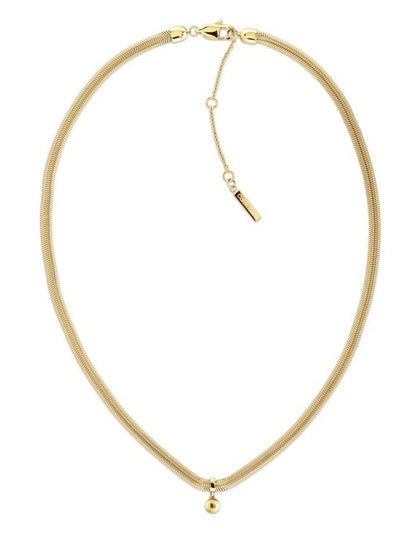 Layered Ionic Plated Thin Steel Chain Necklace in Gold