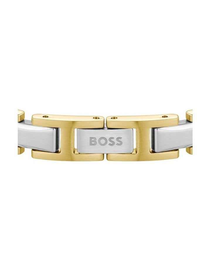 Thin Steel Link Bracelet - Gold Tone