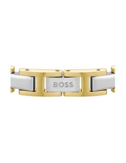 Thin Steel Link Bracelet - Gold Tone