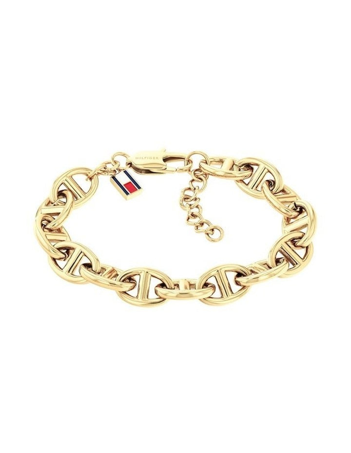 Marina Ionic Plated Thin Steel Chain Bracelet in Gold