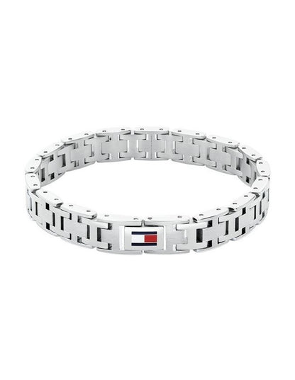 H-Link Stainless Steel Link Bracelet in Silver