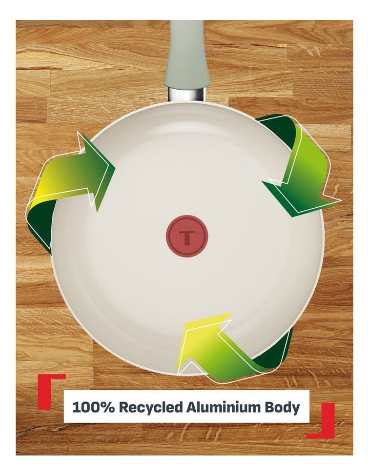 Recycle Ceramic Induction Non-Stick Frypan 24cm in Green Lichen