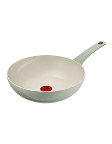 Recycle Ceramic Induction Non-Stick Wok 28cm Green Lichen