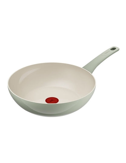Recycle Ceramic Induction Non-Stick Wok 28cm Green Lichen