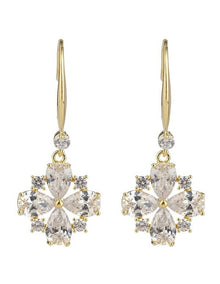 GJEC059M - Flower drop earrings