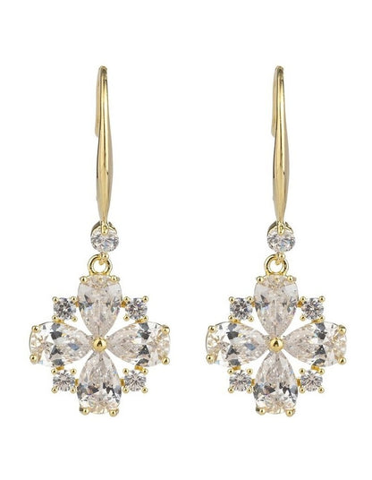 GJEC059M - Flower drop earrings