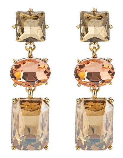 Sculpted Hoops Earing Gjec067m in Champagne