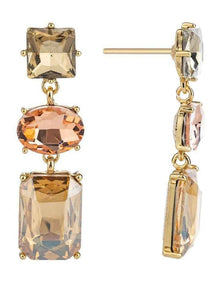 Sculpted Hoops Earing Gjec067m in Champagne