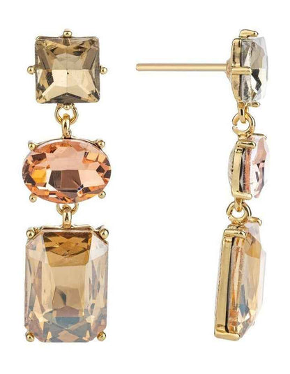 Sculpted Hoops Earing Gjec067m in Champagne