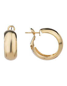 Wide Hoop Earrings Gjee091M in Gold