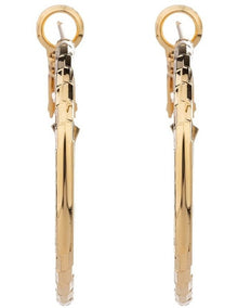 Textured Hoop Earrings GJEE095M in Gold