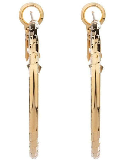 Textured Hoop Earrings GJEE095M in Gold
