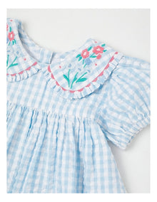 Peter Pan Pocket Dress in Light Blue