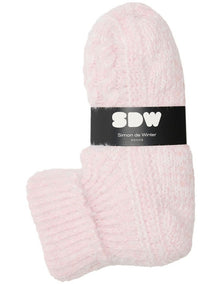 Textured Knit Cable Home Socks 1 Pack in Dusty Blush