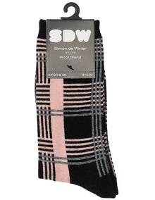 Modern Wool Crew Socks 1 Pack in Black