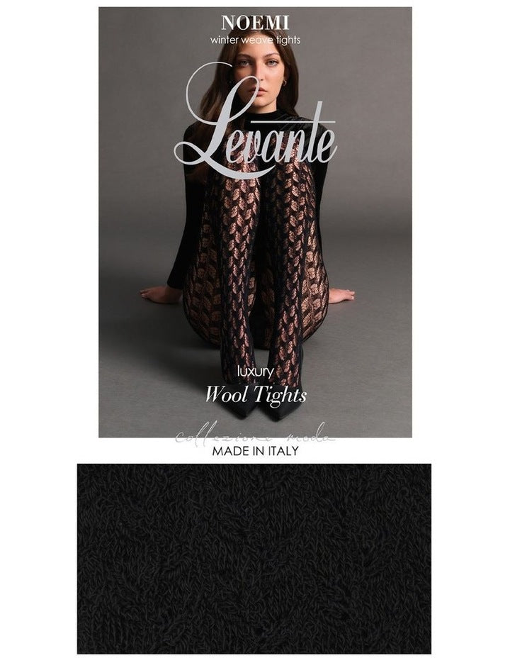 Noemi Winter Weave Tight in Nero