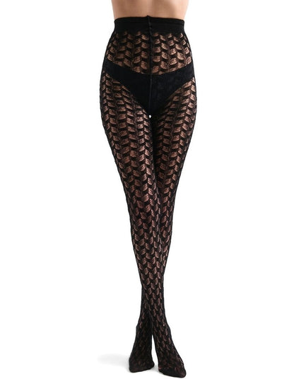 Noemi Winter Weave Tight in Nero