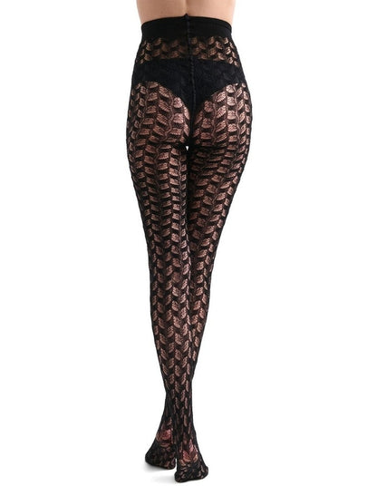 Noemi Winter Weave Tight in Nero